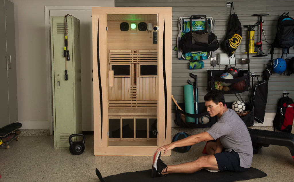 An athlete stretching in-front of the ProSeries 200