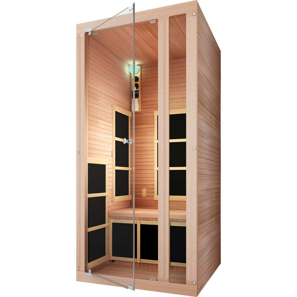 Joyous 1-Person Red Cedar Far Infrared Sauna (Ultra-Low EMF)