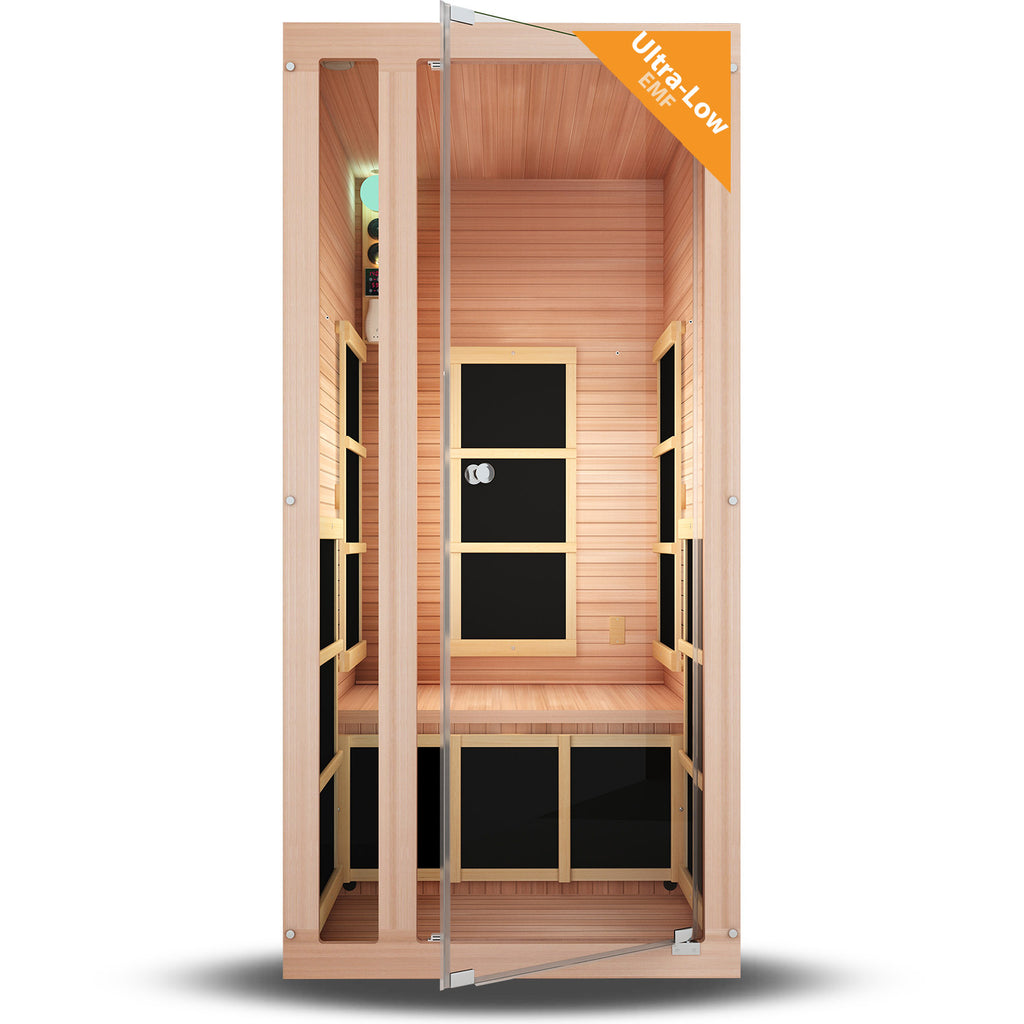 Joyous 1-Person Red Cedar Far Infrared Sauna (Ultra-Low EMF)