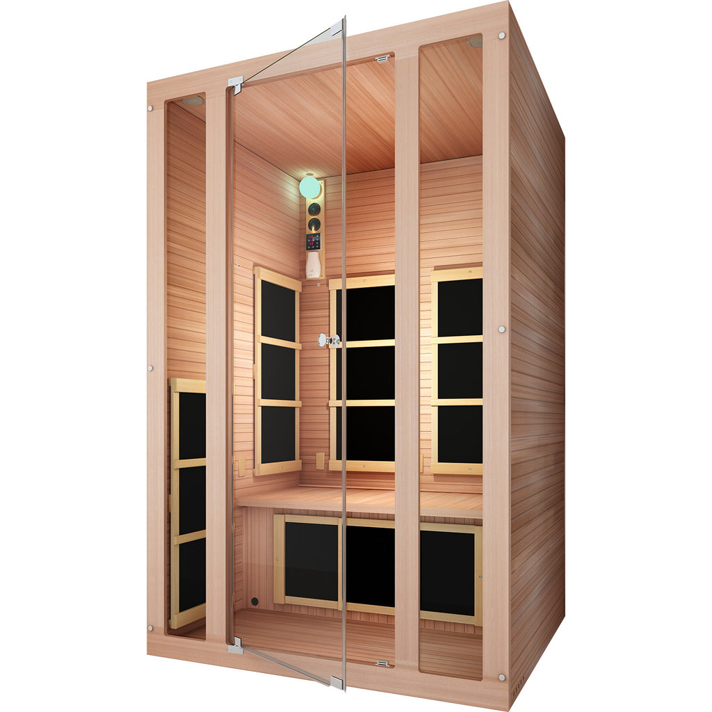Joyous 2-Person Red Cedar Far Infrared Sauna (Ultra-Low EMF)