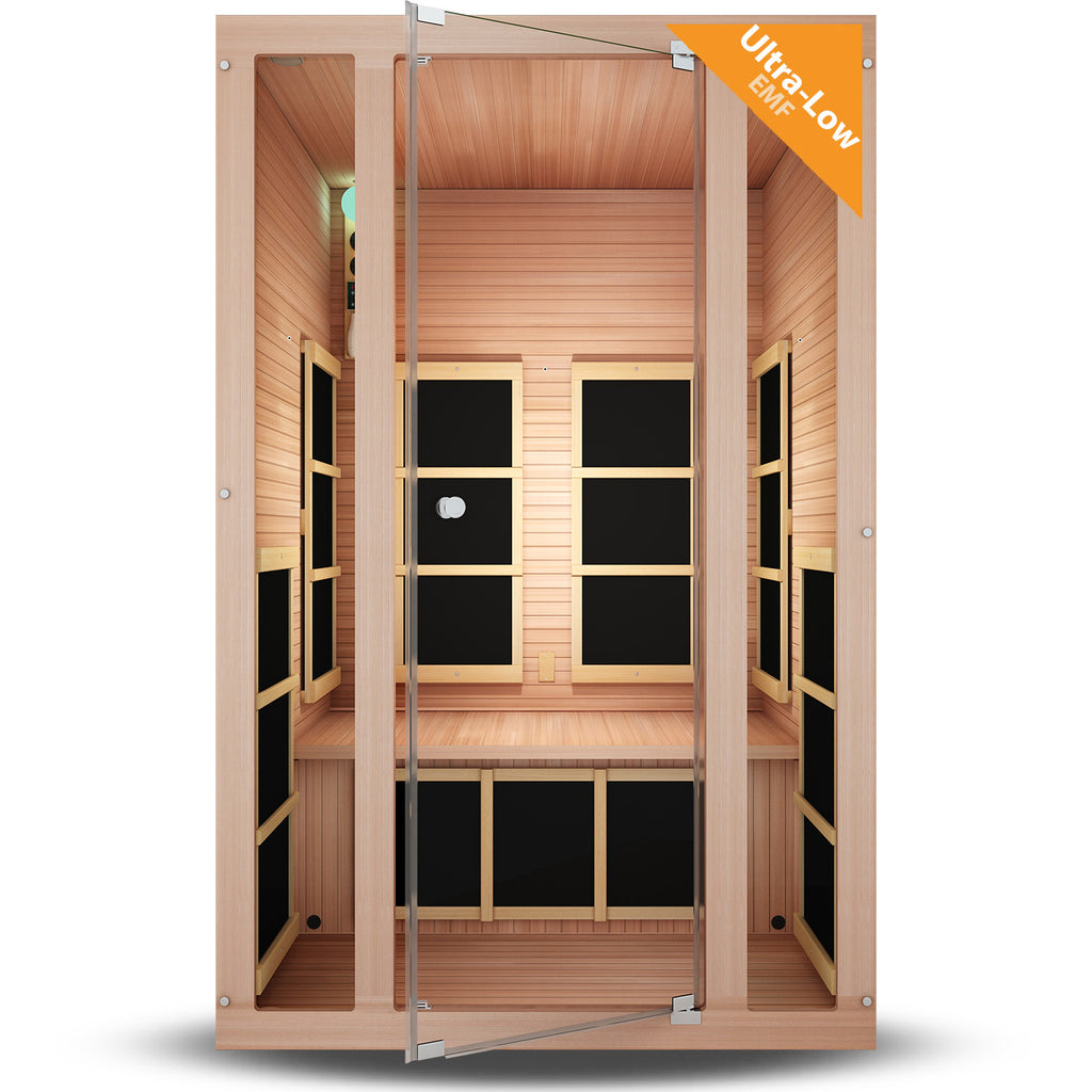 Joyous 2-Person Red Cedar Far Infrared Sauna (Ultra-Low EMF)